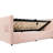 Pink Velvet Twin Bed Frame, Daybed With Hydraulic Storage, & Type - C Charging, Back, And Storage Pockets On Edges Upholstered In Velvet, Frame Back Wooden Slats, Ensuring Comfort Convenience-1756510389