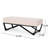 Sophisticated With Upholstery And Elegant Leg Construction Rectangular Faux Wood Soft Button- Seat Chic Design
