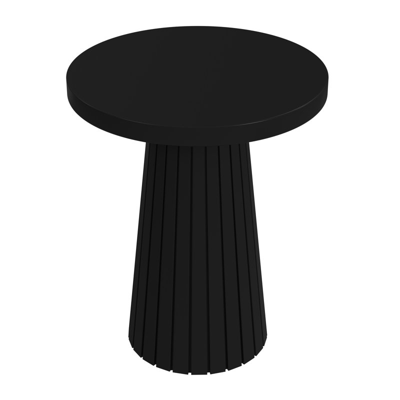 Table d'appoint Ebern Designs, Noir, noir, noir, noir