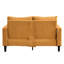 Deux pièces - velours côtelé orange pour la chambre à coucher, appartement confortable avec coussin éponge et cadre de bureau en bois, chambre à coucher 3 places + 2 douces-121051233