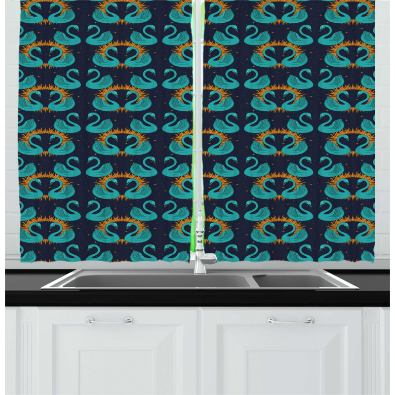 Ruffled Kitchen Curtain