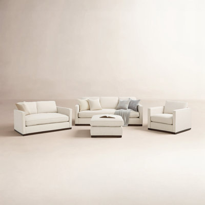 Bobbi 4-Piece Linen Living Room Set