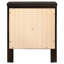 Table de chevet rectangulaire à 2 tiroirs Garrett Cappuccino