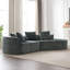 Canapé modulaire très profond - Chenille 4 de 114 pouces avec 4 coussins décoratifs pour le salon sans canapé d'assemblage-2010848111-2010848110