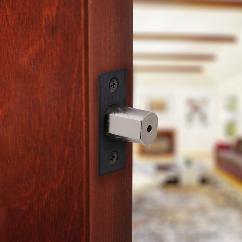 Pro Square Replacement Single/Double Deadbolt Compatible Latch in Oil Rubbed Bronze