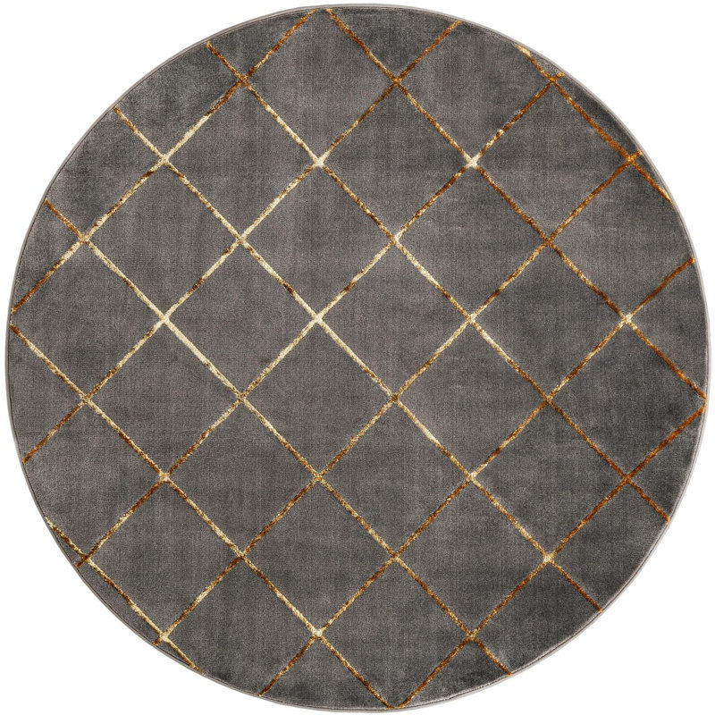 Gris contemporain et gris Etowah, Rond 6 pi 1 po