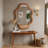 Irregular Solid Wood Cloud Accent Wall Mirror-355794365-355794353