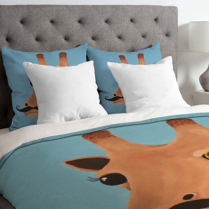 Housse de couette Mandy Hazell Gentleman Giraffe, Lit simple, Poids léger