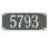 Saint Pierre 1-Line Wall Address Plaque