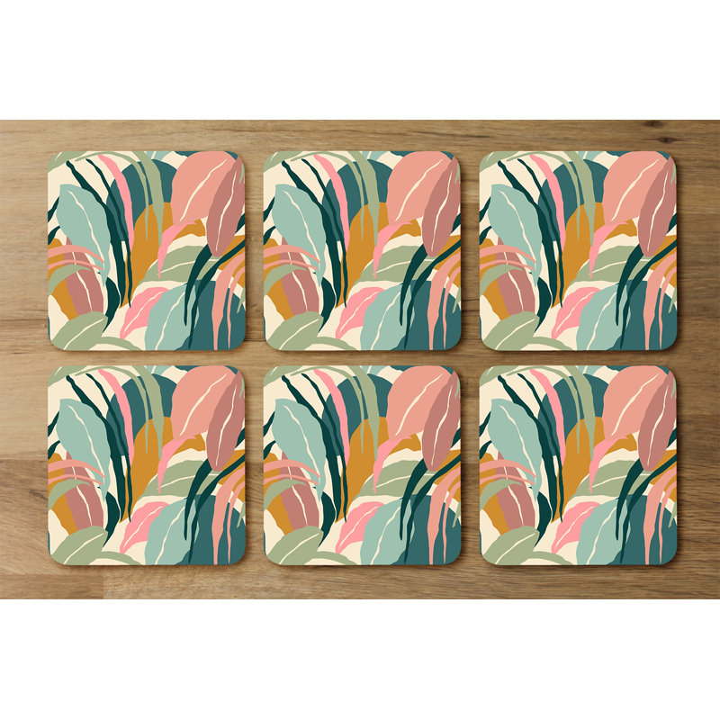 Drusie Square 6 Piece Coaster Set