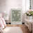 Classical Artwork "William Morris - Green Pimpernel Flower Artwork,  Abstract Floral and Botanical Bathroom Wall Pictures, Large Framed Canvas Giclee Print Wall Art"-95982755-95982756