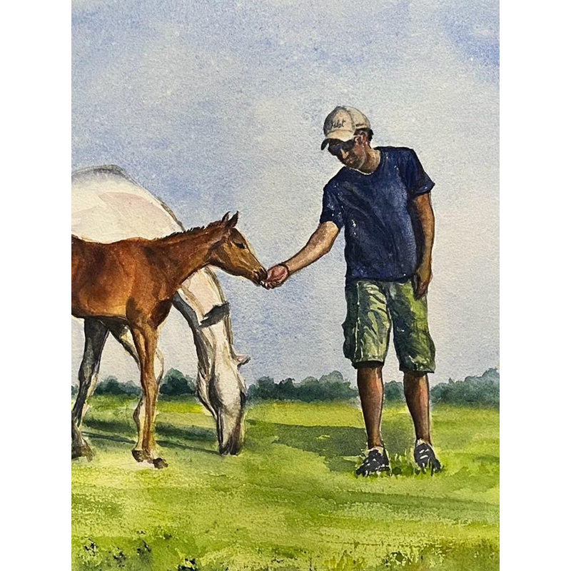 Bond aimable | Aquarelle sur papier | Par Vaishali Singh