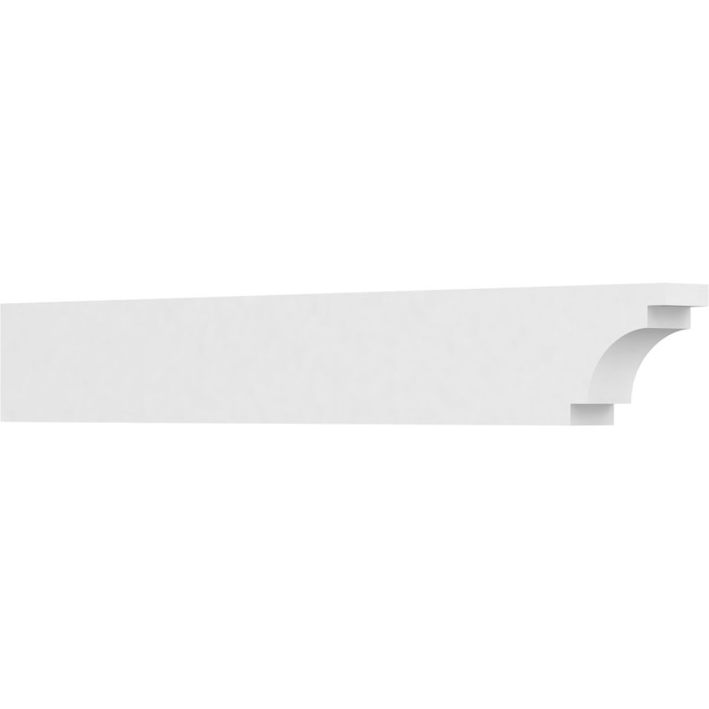 3"W x 6"H x 42"L Standard Mediterranean Architectural Grade PVC Rafter Tail, 6"H x 3"W x 42"D