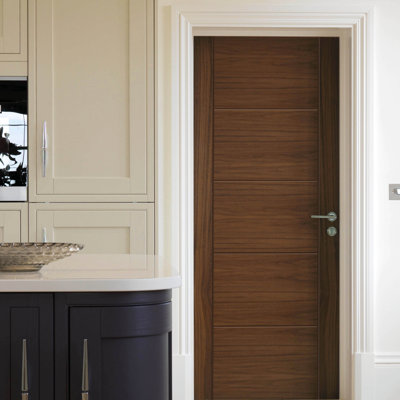 Latefia Walnut Fire Door Prefinished