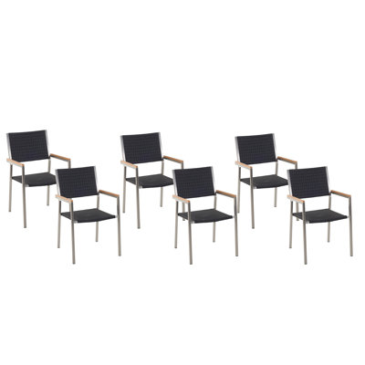 Standridge Stackable Outdoor Patio Dining Armchair with Cushion