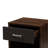 Awrad Dark Brown and Dark Grey Finish 1-Drawer & Shelf Nightstand, 18.10'' H X 15.50'' W X 13.53'' D