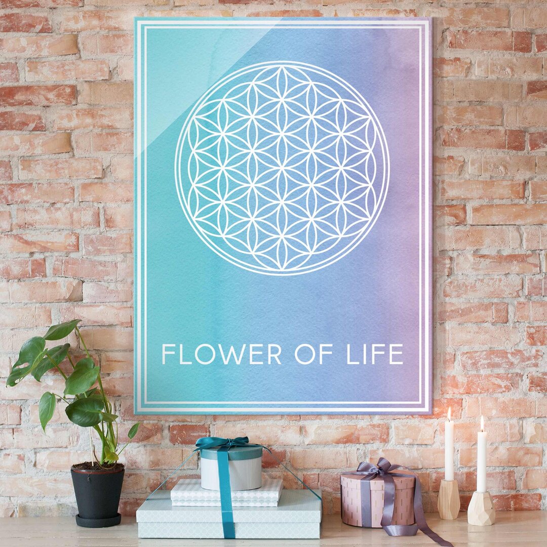 Typografische Kunst Flower of Life