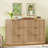 47.3''wide Fluted 6 Drawer Dresser For Bedroom, Modern Chest Of Drawers,  For Bedroom, Hallway, Natural-1051252638-1054671120