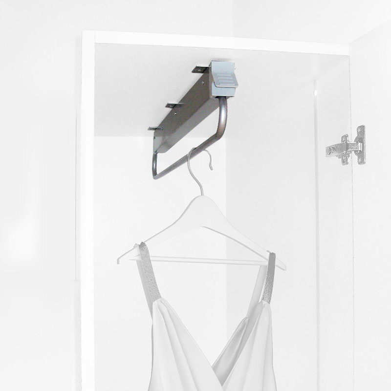 Camryne Metal Closet System Hardware, Silver