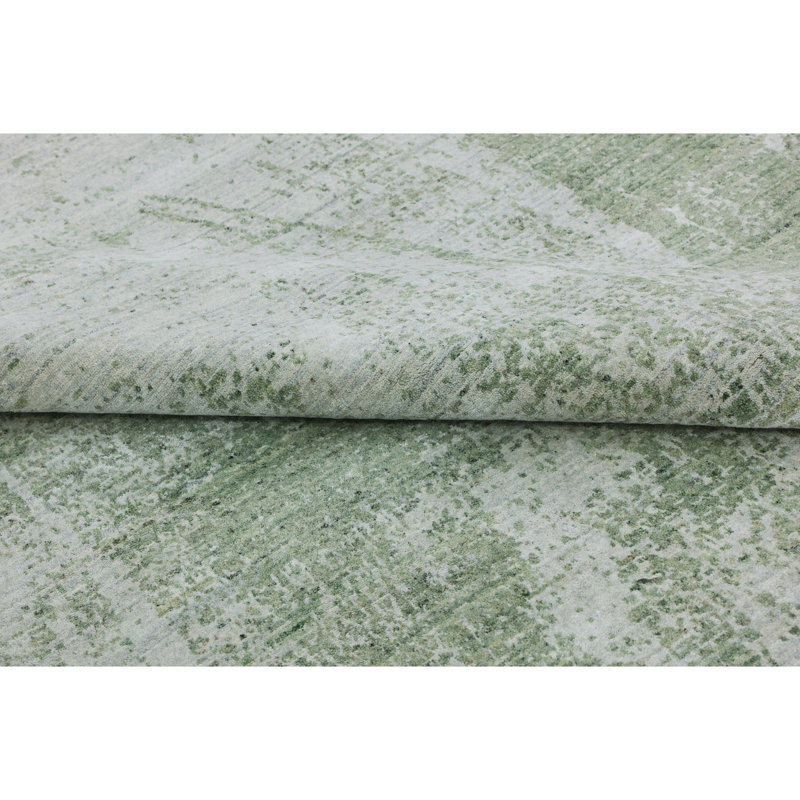 Handmade Wool Area Rug, Rectangle 6' x 9'