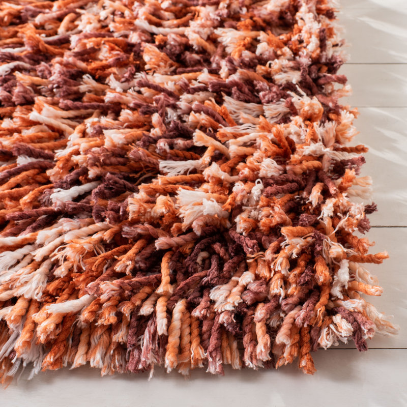 Poarch Shag Hand Loomed Performance Solid Color Rug, Runner 2'3" x 6'