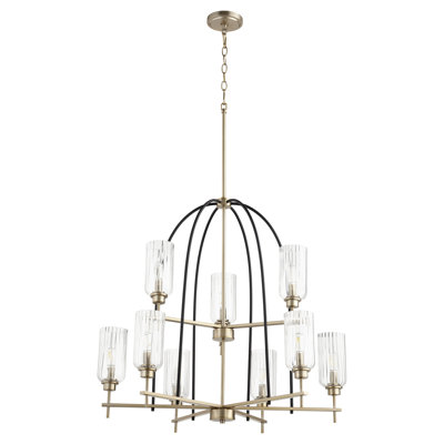 Lustre classique à 9 lumières de style bougie Sebbie