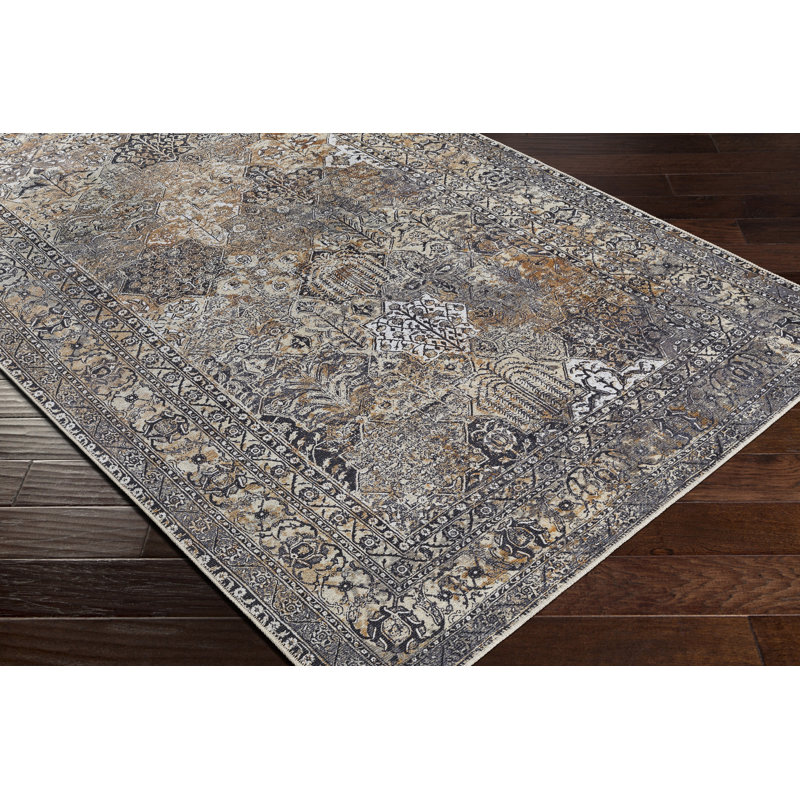 Glendale Heights Washable Oriental Indoor Rug, Rectangle 7'10" x 10'2"