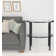 Jordyan 24" Glass And Distressed Iron Round End Table With Shelf