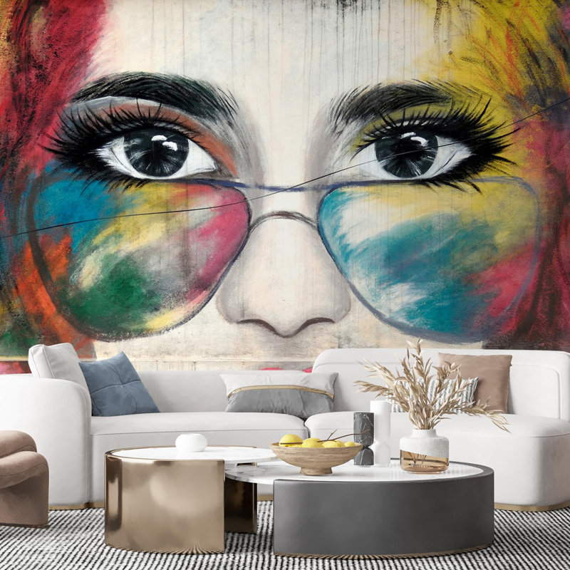Vibrant Graffi Street Paint Peel & Stick Border, 132" L x 168" W
