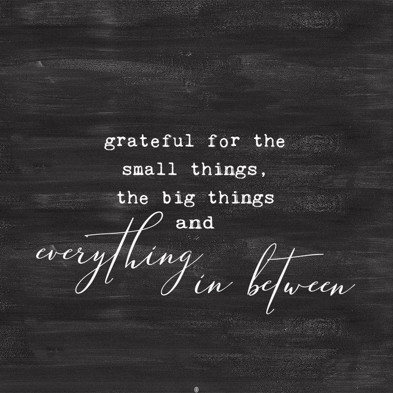 Grateful For Everything - Wrapped Canvas Print, 51cm H x 51cm W x 3.8cm D