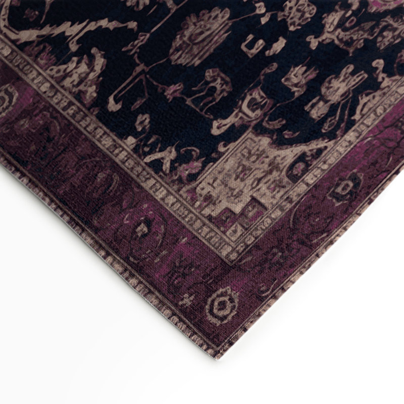 Overdyed Brown Indoor and Outdoor Area Rug, Rectangle 5' x 7'