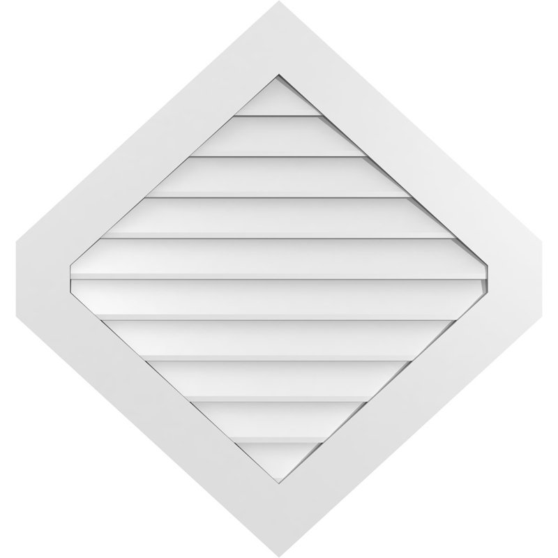 Ventilé vertical à pignon vertical 11/12 po, H 1 po x l 34 po x L 36 po