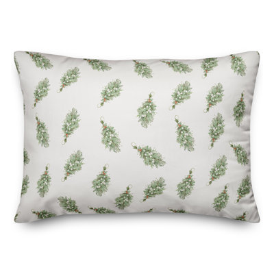 Mistletoe Pattern Throw Pillow