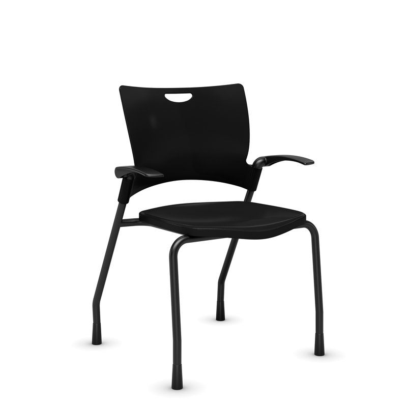 Chaise empilable Bella en plastique de 9 à 5 places, Avec accoudoirs
