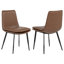 Chaise d'appoint rembourrée Bozhidar (ensemble de 2)