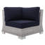 Chaise de coin d'extérieur Conway Sunbrella-712126392