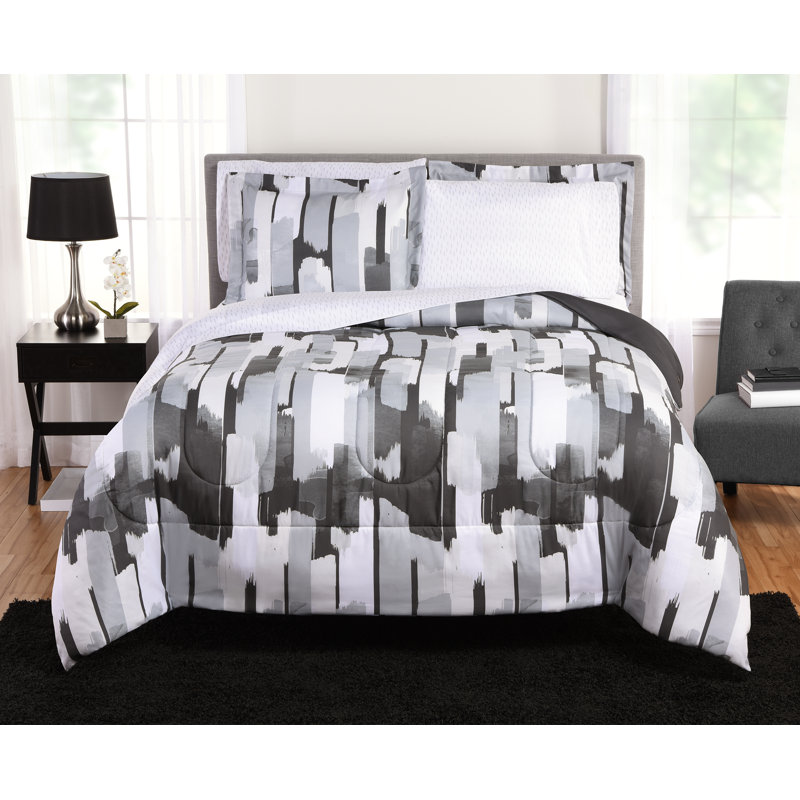 Ensemble d'édredon réversible en microfibre Beco Home, Édredon grand + 7 articles supplémentaires