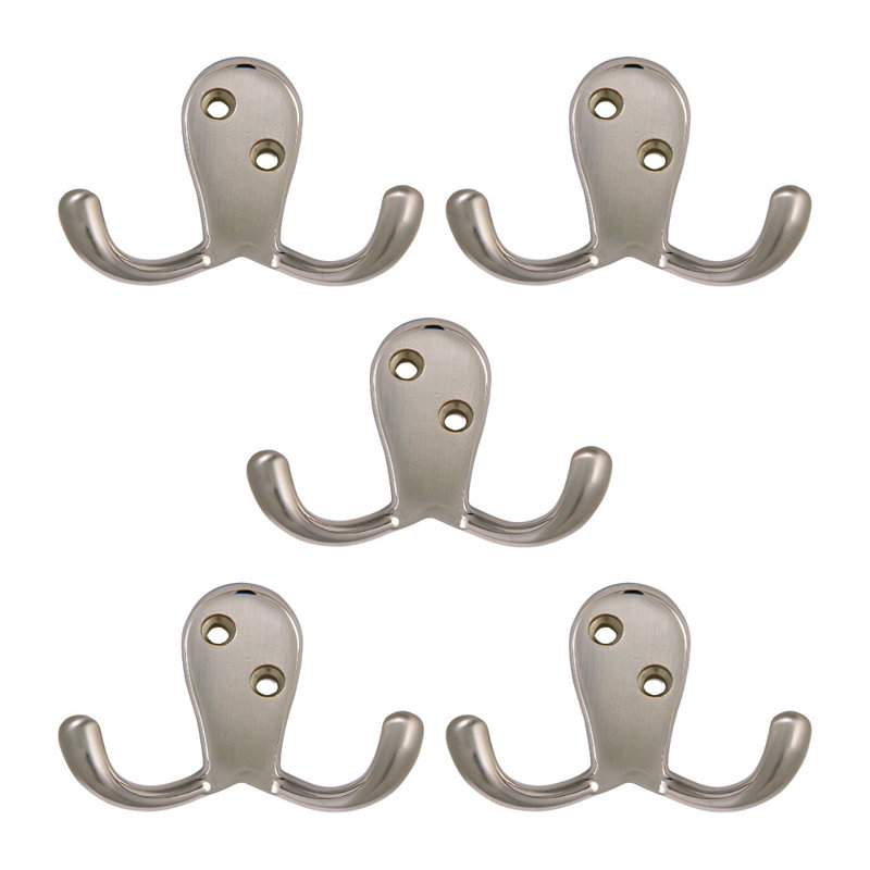 Wall Mounted Towel Hook, Satin Nickel
