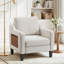 Mid-Century Accent Chair, Solid Wood Frame, Removable Cushions, Living Room Armchair-1374455129-1374455131