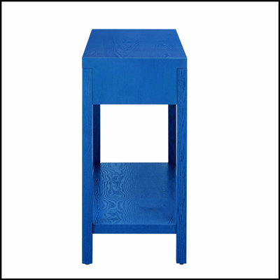 Console en placage de frêne de style moderne, conception rayée, convient au vestibule, au couloir, au vestibule, au salon, au bureau