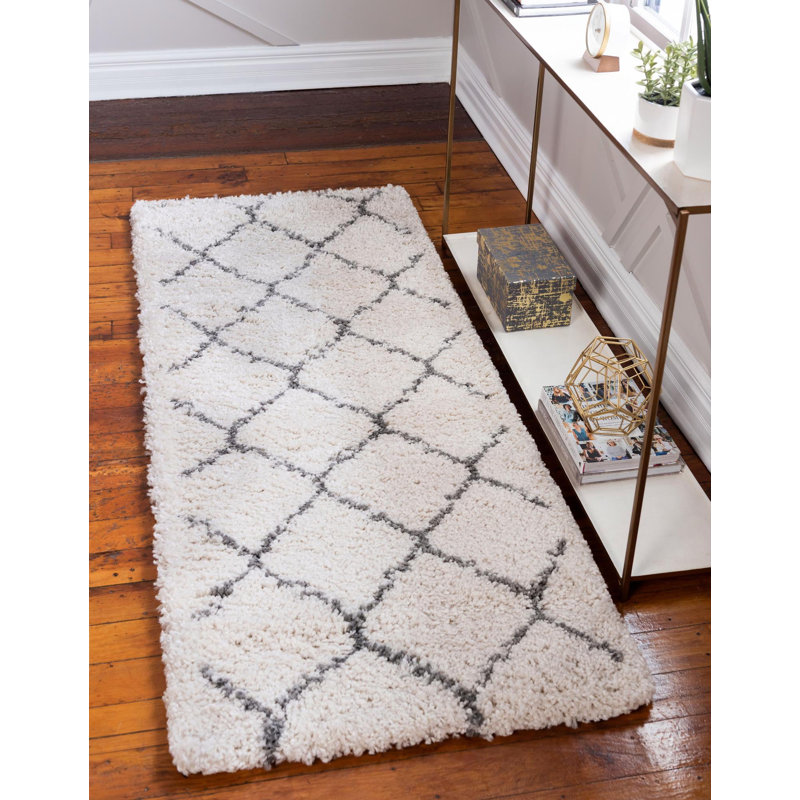 Burkart Shag Area Rug, Runner 79 x 305cm