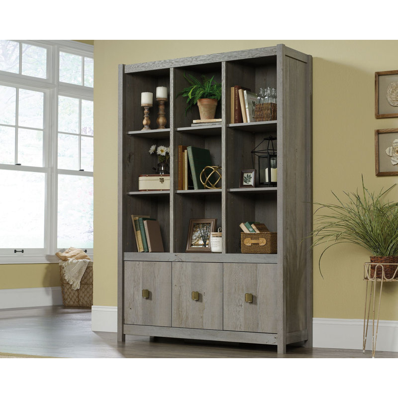 Storage Bookcase, Tan, 71.969" H x 48.307" W x 15.591" D