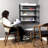 Multi-Functional Murphy Wall Table with Bookshelf – Space-Saving Foldable Table for Small Spaces, Tiny Homes & Caravans-88780596
