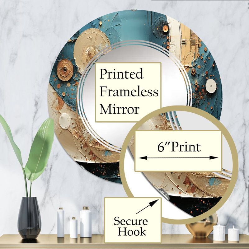 Miroir mural Hayrettin, 32 po x 32 po