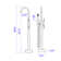 2 Handle Floor Clawfoot Tub Faucet with Diverter