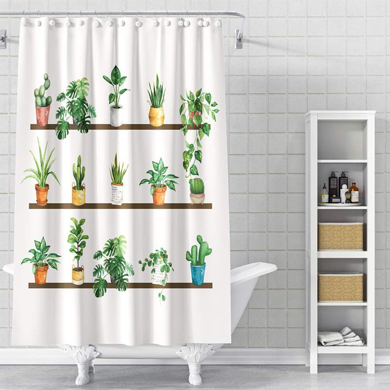 Ensemble de rideau de douche en polyester 13 pièces Volvi