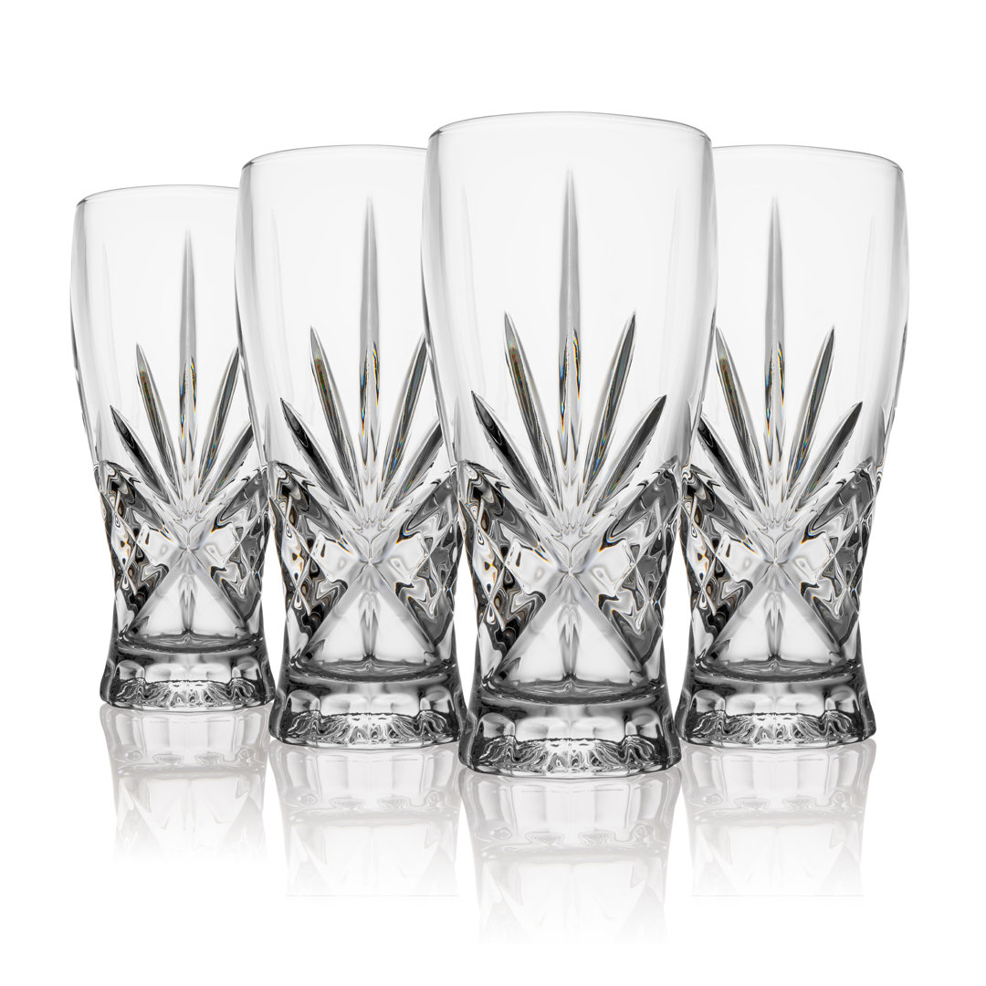 Dublin Crystal Pint Glass (Set of 4) Godinger Silver Art Co