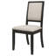 Ensemble de 2 chaises d'appoint rembourrées
