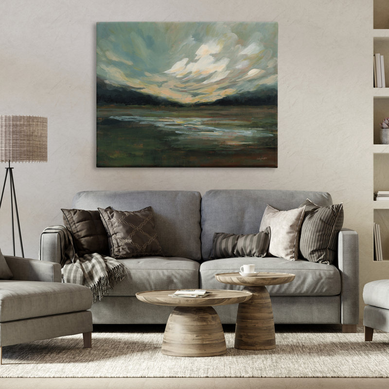 «Billowing Clouds Landscape» par Haley Knighten, H 36 po x l 48 po