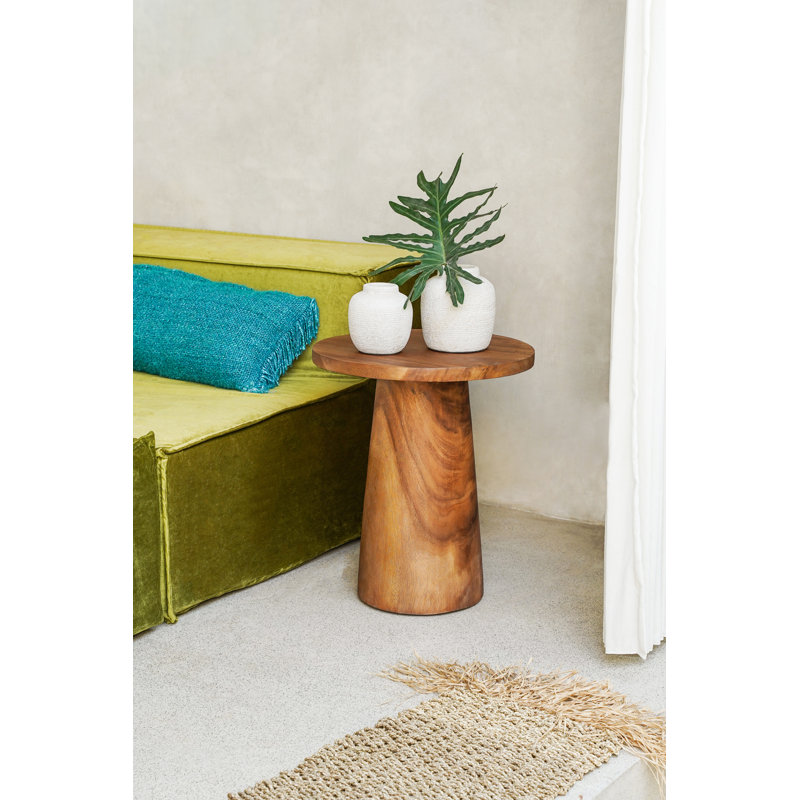 Nellda Solid Wood End Table, Brown